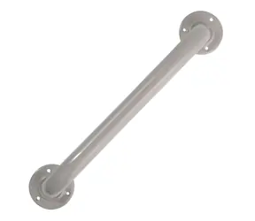 MSV SAFE šedo-hnědé / Madlo do koupelny / ocel / 40 cm / nosnost 50 kg