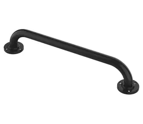 MSV SAFE černé / Madlo do koupelny / ocel / 40 cm / nosnost 50 kg
