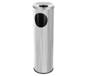 ALDA Cigarette Pillar 15 l lesklá / Odpadkový koš s popelníkem / nerezová ocel