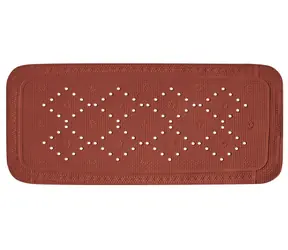 Spirella ALASKA terakota / Protiskluzová podložka do vany / PVC / 91 x 36 cm