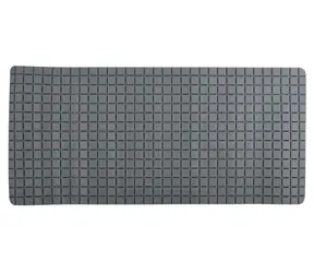 MSV protiskluzová podložka do vany QUADRO Premium šedá / SBS kaučuk / 36 x 76 cm