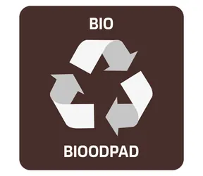 Samolepka na tříděný odpad BIO hnědá