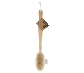 MSV kartáč do koupele dřevěný / odnímatelná rukojeť / 42 cm