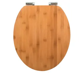Spirella OSLO / WC sedátko / bambus / pomalé zavírání / 370 x 455 mm
