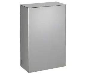 Rossignol Stella 51346 metalově šedý / Nástěnný koš s víkem / 10 L