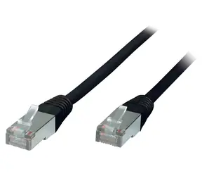 SCONN Patchkabel F/UTP Cat5e černá / Patch kabel / Cat 5e / 3 m