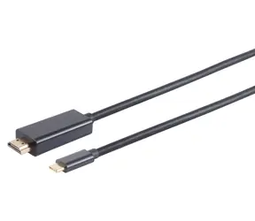 Sconn USB-C - HDMI černá / Adaptérový kabel / 4K / 1 m