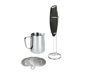 Lamart LT7092 Kaffe / Pěnič mléka / stojánek a konvička / 4 kávové šablony / 350 ml
