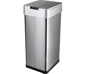 Lamart LT8129 nerez, plast / Bezdotykový odpadkový koš / 50 l / senzor pohybu / USB-C napájení