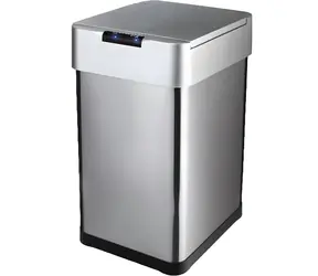 Lamart LT8127 stříbrná / Bezdotykový odpadkový koš / 30 l / senzor pohybu / USB-C napájení / nerez, plast
