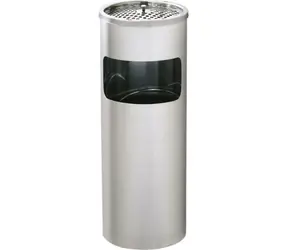 Linea Trade Odpadkový koš s popelníkem / Odpadkový koš / 17 l / kov