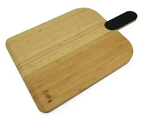 ZiiPa Bambusové prkénko na pizzu Selva 30 cm / Servírovací prkénko / bambus / silikonová rukojeť