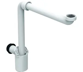 Geberit Úsporný umyvadlový sifon 32 mm bílá / Sifon / G 1 1/4" / Prostorově úsporný