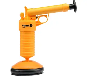 Vorel 55500 Pistole na čištění odpadů / tlakový vzduch / 2 nástavce O135 a 63 mm