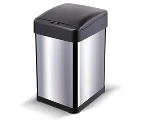 Lamart LT8105 / Bezdotykový odpadkový koš / 30 l / senzor pohybu / USB napájení / nerez, plast