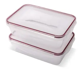 Lamart LT6063 čirá / Set dóz na potraviny / 2× 1350 ml / plast / vzduchotěsné / -20 až 110 °C