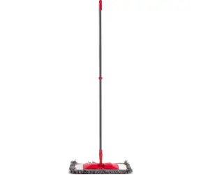 LAMART Mop LT8068 Clean červená / Žinylkový / Teleskopická tyč 70-120 cm / Mycí návlek 42 x 12 cm