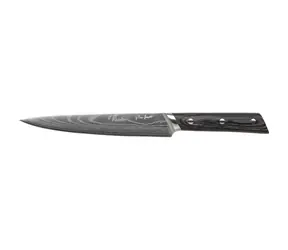 Lamart Hado Nůž plátkovací 20 cm / nerez / packawood / stříbrno-černá