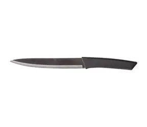 Lamart Slant Nůž plátkovací 20 cm stříbrno-černá / Nůž plátkovací / čepel 20 cm / celková délka 33 cm