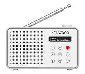 Kenwood CR-M25DAB-W bílá / DAB+ rádio / Bluetooth 5.3 / USB-C / LCD displej / výdrž baterie 7 h