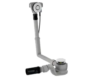 Geberit Vanová odtoková a přepadová souprava chrom (150.750.21.6) / Odtoková souprava / 260 mm / PushControl ovládání