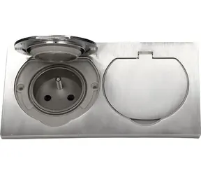 ORNO Hermetická zásuvka dvojitá nerez / Zásuvka / 2x 230V / IP55