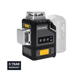 GRUNDER LY-360G / Laserová vodováha / 18V / zelený laser