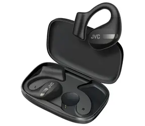 JVC HA-NP50T černá / Bezdrátová sluchátka s mikrofonem / Bluetooth 5.3 / IPX4 / Rychlé nabíjení