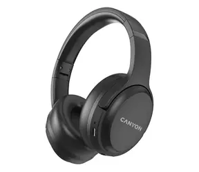 Canyon BTHS-5 OnRiff 5 černá / Bezdrátová sluchátka / Bluetooth / USB-C nabíjení