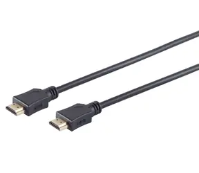 Sconn HDMI kabel černý / Kabel HDMI / pozlacené konektory / Ultra HD / 3D / HEAC / 1 m
