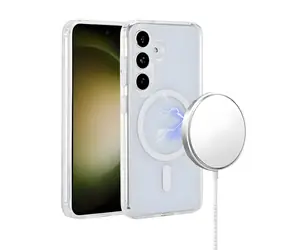 eSTUFF INFINITE OSLO Samsung Galaxy S25 FE/S26 FE transparentní / Kryt / MagSafe / Recyklovaný TPU a PC (GRS)