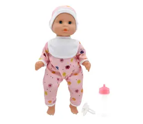 DOLLS WORLD Miminko Baby Joy růžové / 38 cm / od 3 let