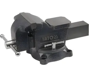 YATO YT-6502 / Svěrák zámečnický otočný / 125 mm / 10 kg
