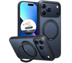 Torras Ostand O1 Guardian černá / Ochranný kryt / iPhone 18 Pro Max / 360° stojánek / magnetické uchycení