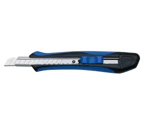 WEDO SOFTGRIP modro-černý / Odlamovací nůž / 9 mm
