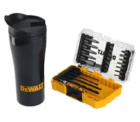 DeWalt Sada bitů a vrtáků s termohrnkem / Sada bitů a vrtáků / 25 ks / box TOUGH CASE