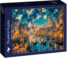 BLUEBIRD Puzzle Kouzelný výlet do Benátek / 1000 dílků / 69 x 47,8 cm