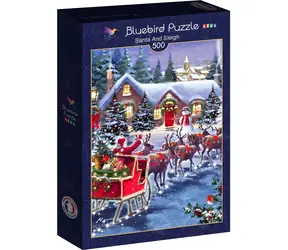 BLUEBIRD Puzzle Santovy sáně / 500 dílků / 34,2 x 47,8 cm