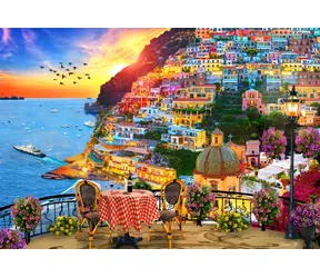 BLUEBIRD Puzzle Positano, Itálie / 1000 dílků / 69 x 47,8 cm