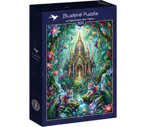 BLUEBIRD Puzzle Tygří rezervace / 500 dílků / 34,2 x 47,8 cm