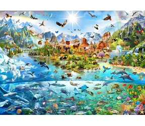 BLUEBIRD Puzzle Americká krása / 1500 dílků / 85 × 61 cm