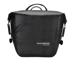 Rockbros AS-003-1BK černá / Brašna na kolo / Přední i zadní uchycení / Popruh přes rameno / 10-14 l / Voděodolná