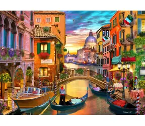BLUEBIRD Puzzle Grand Canal, Benátky / 1500 dílků / 85 × 61 cm