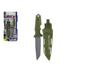 TEDDIES Nůž vojenský s pouzdrem / 25 cm / Plast / Na kartě / 3+