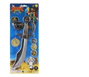 TEDDIES Pirátská sada meč s doplňky / Plast / 17 x 41 cm / od 3 let