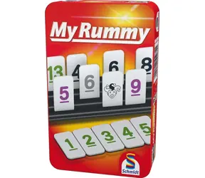 SCHMIDT Hra MyRummy v plechové krabičce / Karetní hra / 2-4 hráči / od 8 let