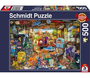 SCHMIDT Puzzle Bleší trh v garáži / 500 dílků / 48,1 × 34,1 cm