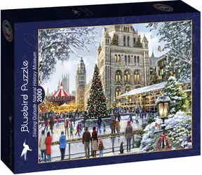 BLUEBIRD Puzzle Bruslení před Přírodovědným muzeem / 2000 dílků / 98 x 69 cm