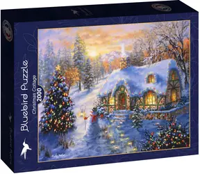 BLUEBIRD Puzzle Vánoční chaloupka / 2000 dílků / 98 x 69 cm