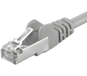 PremiumCord SFTP CAT6A 20m šedá / Patch kabel / RJ45-RJ45 / LSOH / AWG 26/7